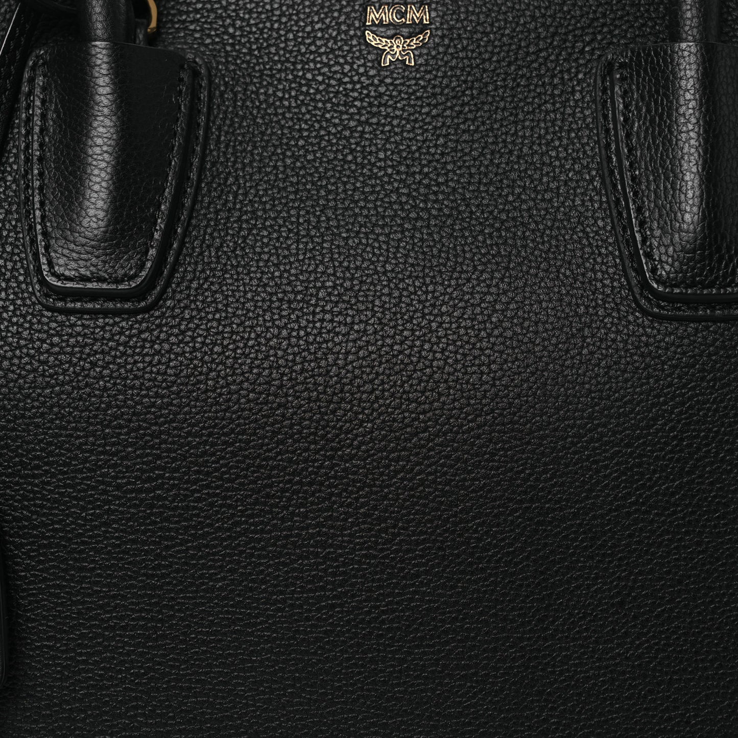Grained Calfskin Large Milla Tote Black