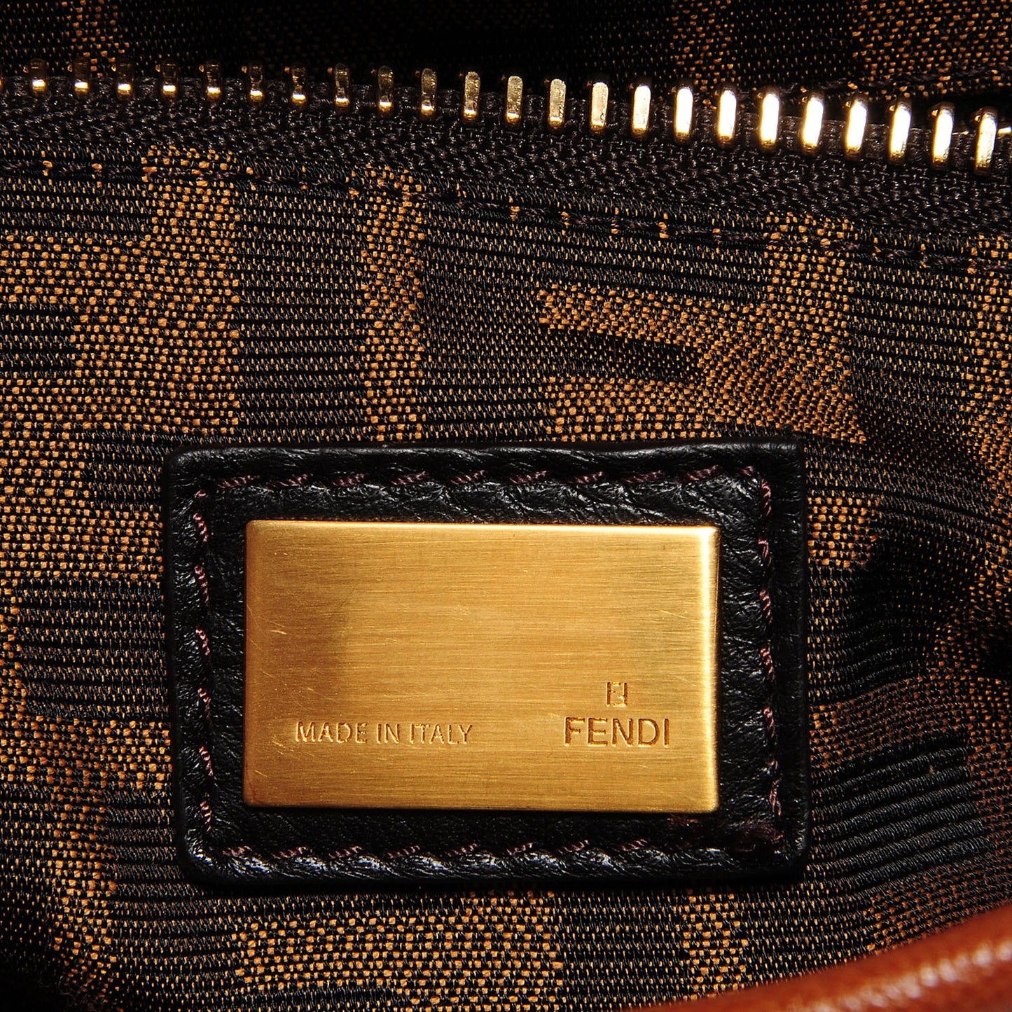 Goatskin Zucca Medium Peekaboo Iconic Satchel Cuoio Tobacco Moro
