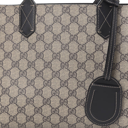Gucci GG Supreme Monogram Small Reversible Tote Beige Black 17 of 18