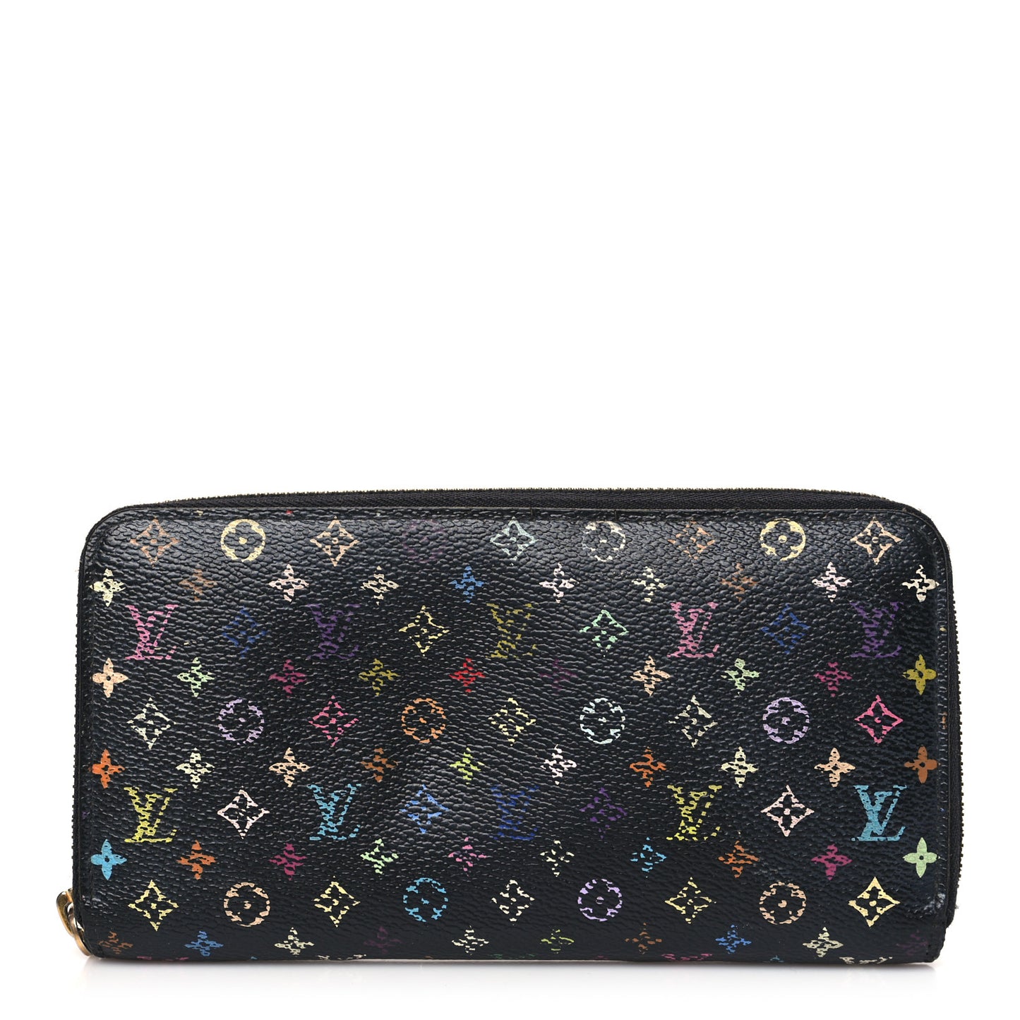 Monogram Multicolor Zippy Wallet Black Pistachio