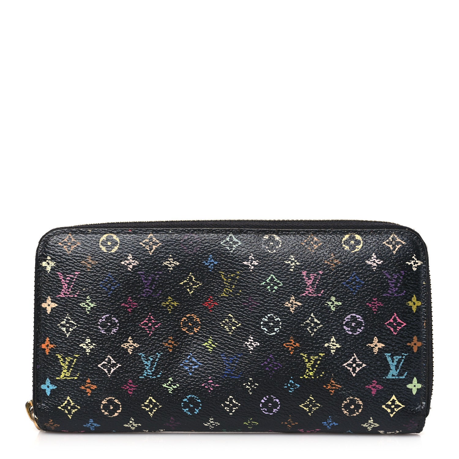 Louis Vuitton Monogram Multicolor Zippy Wallet Black Pistachio 1 of 9