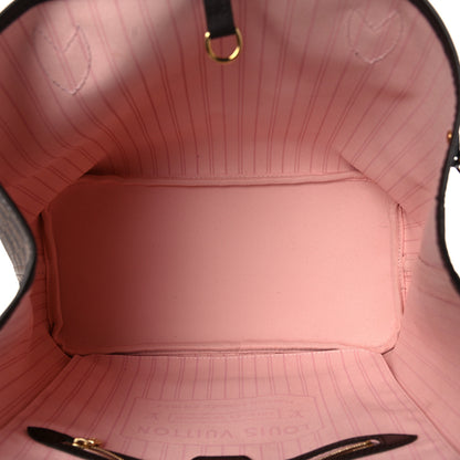 Louis Vuitton Damier Ebene Neo Neverfull MM Rose Ballerine 5 of 11