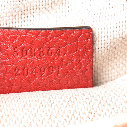 Gucci Pebbled Calfskin Small Soho Disco Bag Vibrant Red 9 of 11