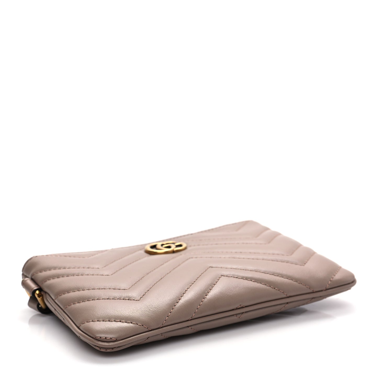 Calfskin Matelasse GG Marmont Wrist Wallet Porcelain Rose