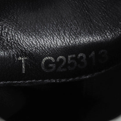 Chanel Leather Patent Cap Toe CC Sneakers 37 Black 7 of 7