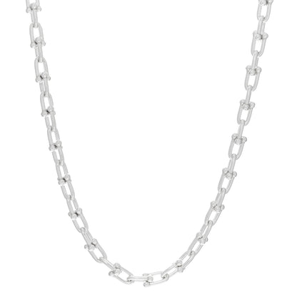 Tiffany Sterling Silver Small HardWear Link Necklace 1 of 3