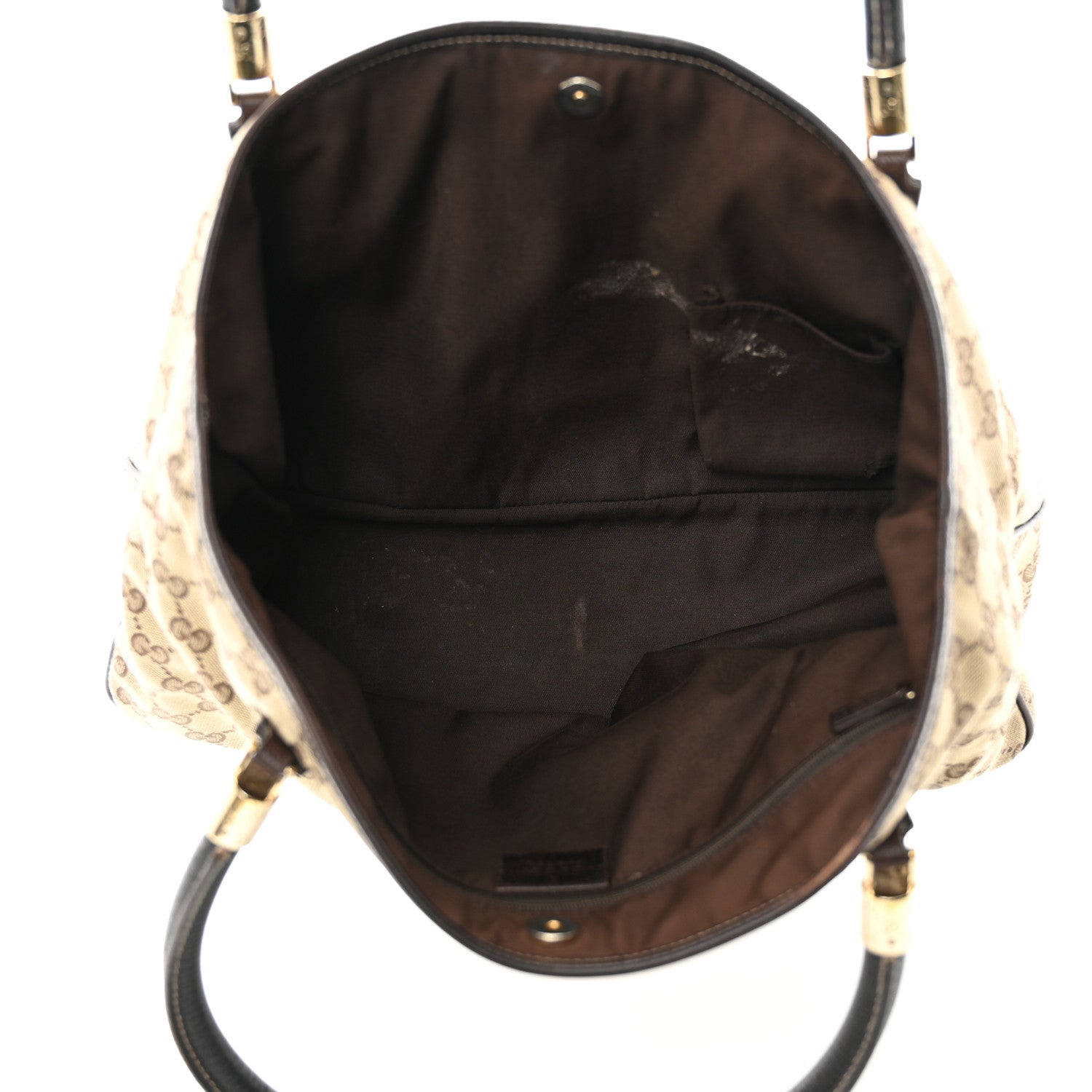 Gucci Monogram Web Tote Brown 5 of 17