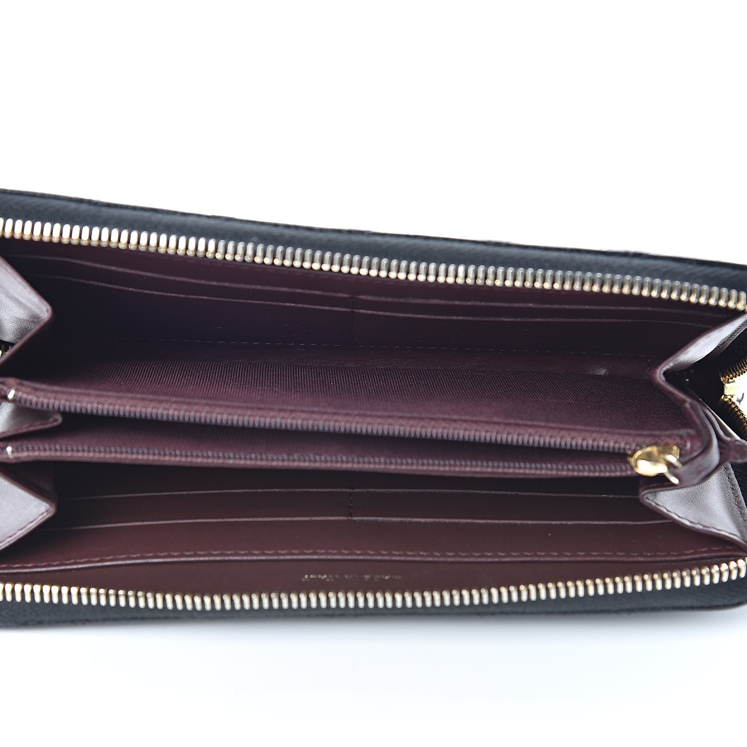 Chanel Caviar Quilted Large Gusset Zip Around Wallet Black 5 of 9