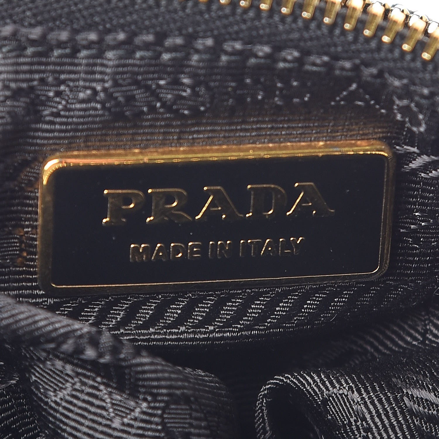 Prada Tessuto Nylon Chevron Bag Black 8 of 11