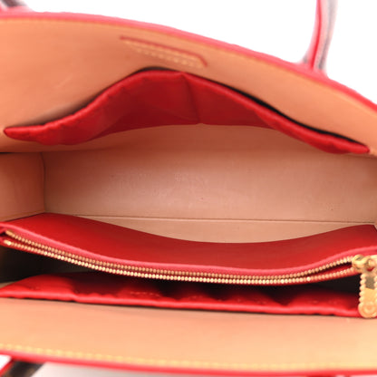 Louis Vuitton Monogram Calf Hair Spikes Iconoclasts Christian Louboutin Tote Red 6 of 14