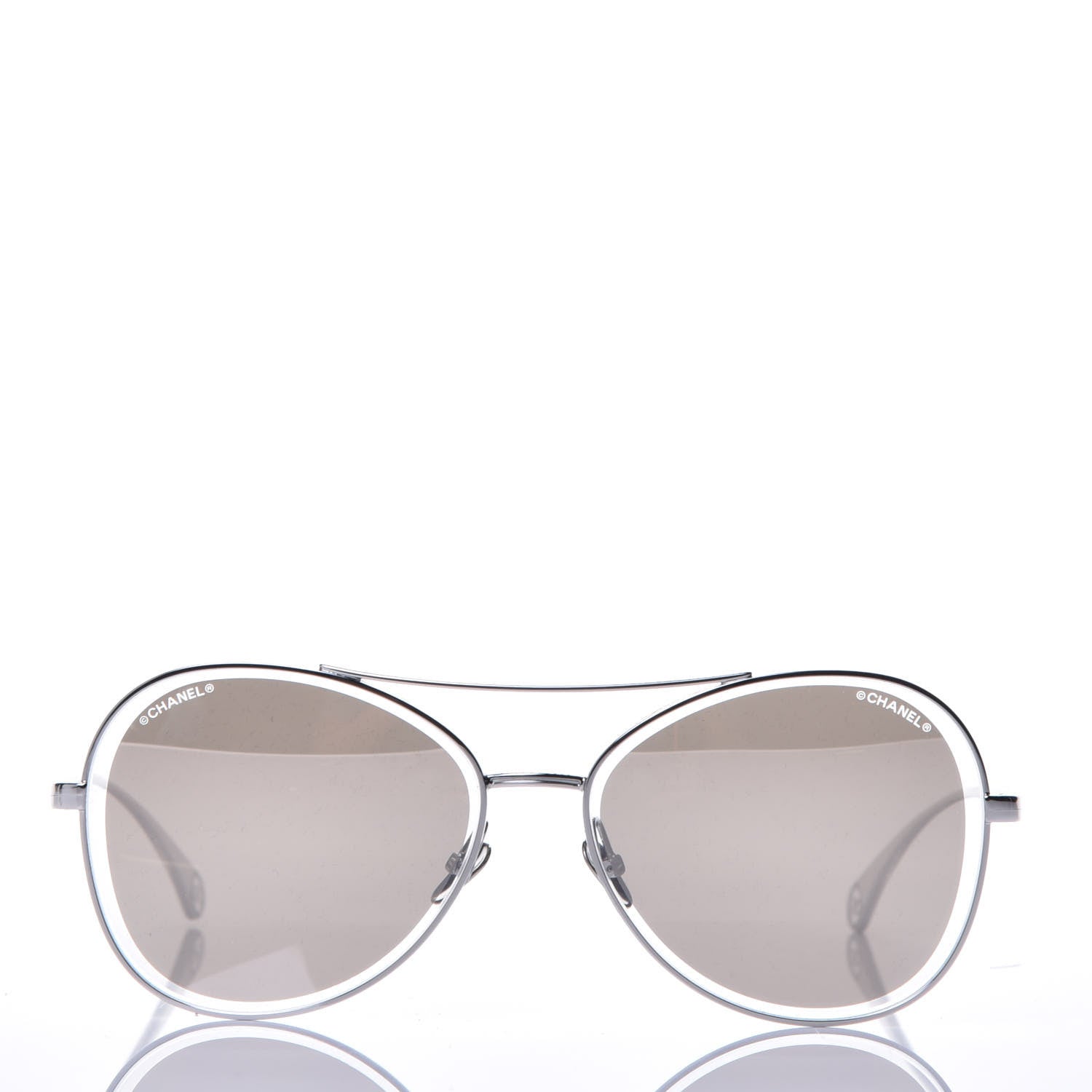 Chanel Metal Pilot Sunglasses 4260 Black 4 of 10