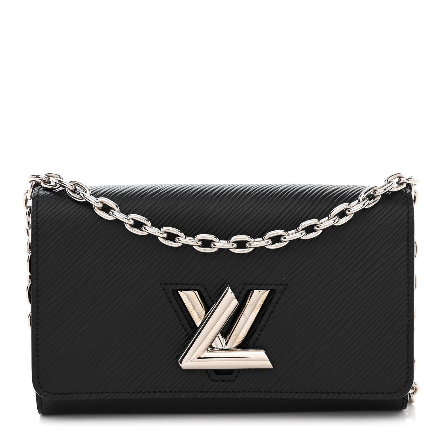 Epi Twist Chain Wallet Black