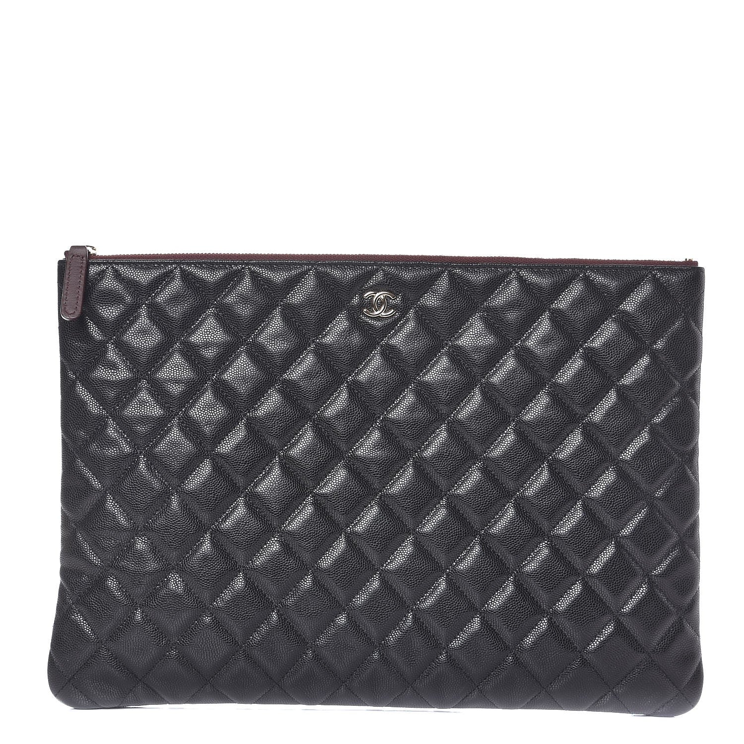 Chanel Caviar Quilted Large Cosmetic Case Black 1 of 8
