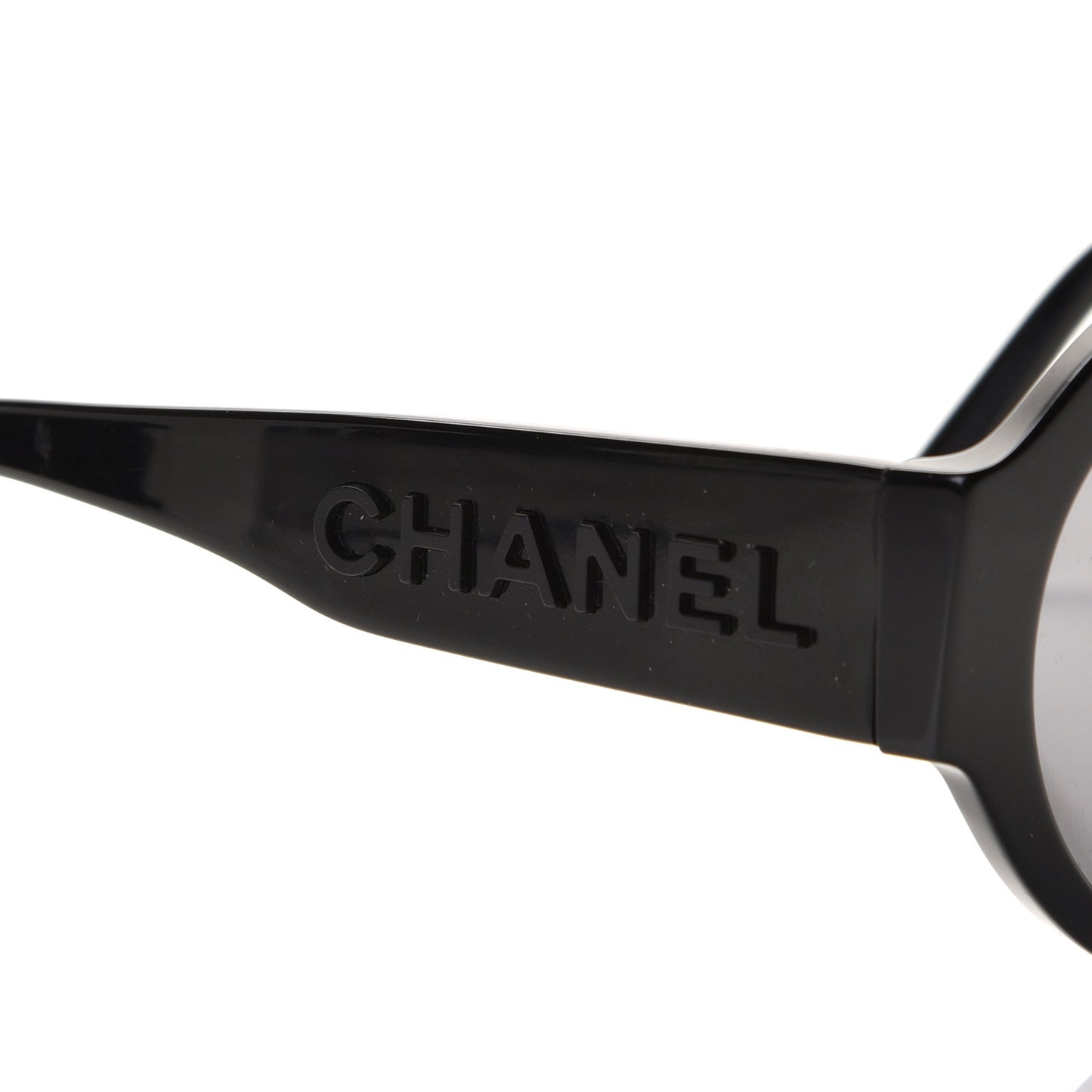 Acetate Polarized Round Sunglasses 5410 Black