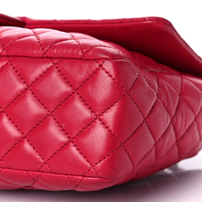 Chanel Lambskin Quilted Valentine Charms Medium Flap Red 9 of 10