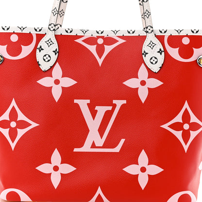 Louis Vuitton Monogram Giant Neverfull MM Rouge 8 of 10