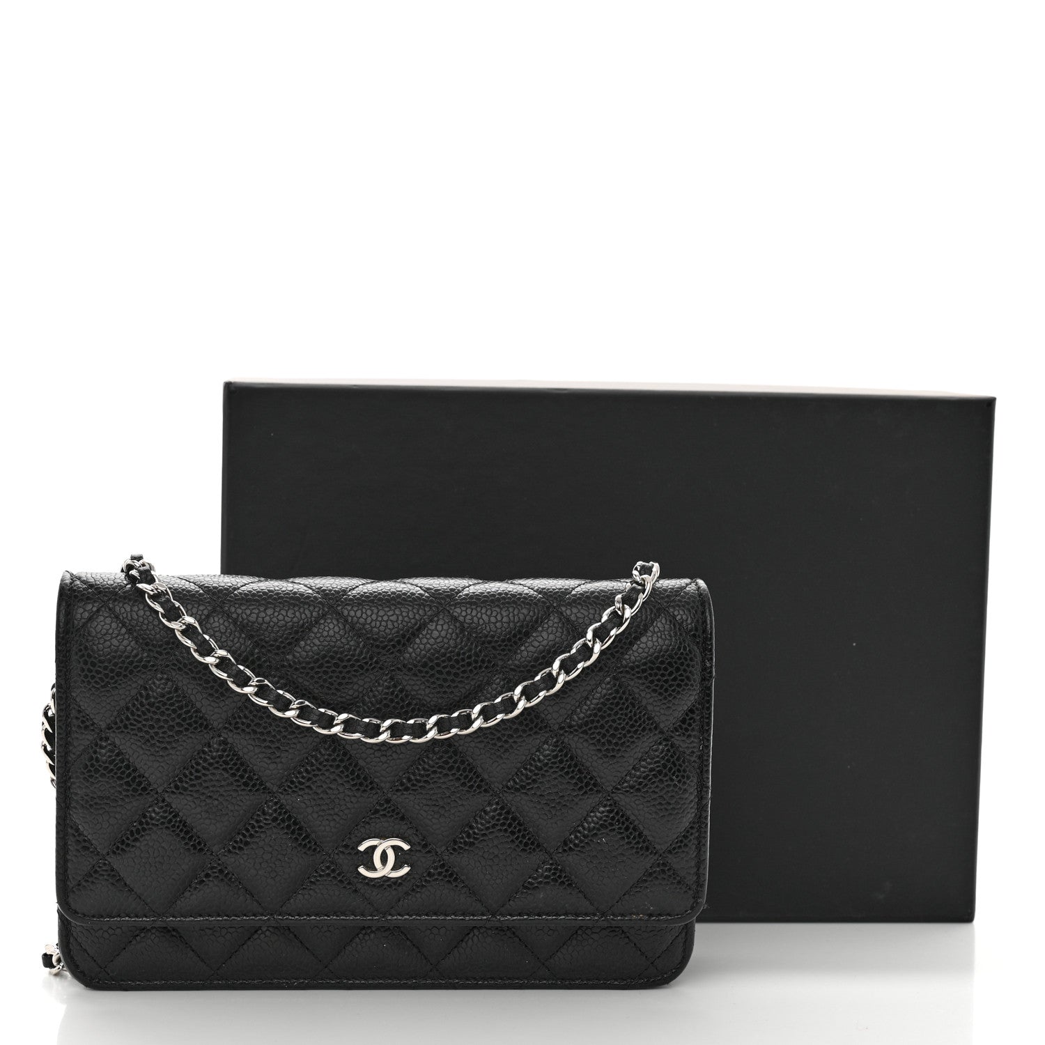 Chanel Caviar Quilted Wallet on Chain WOC Black 13 of 13