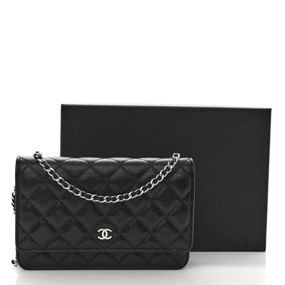 Chanel Caviar Quilted Wallet on Chain WOC Black 13 of 13