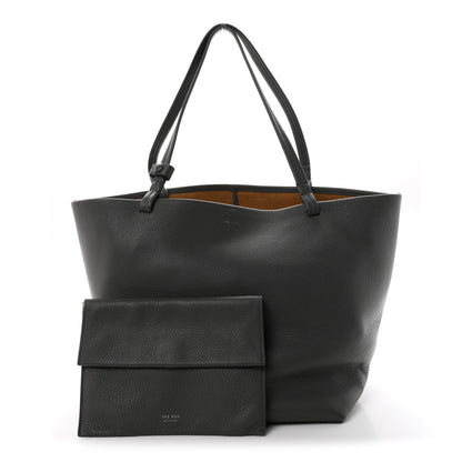 The Row Grained Calfskin Park Tote Three Charcoal 3 of 11