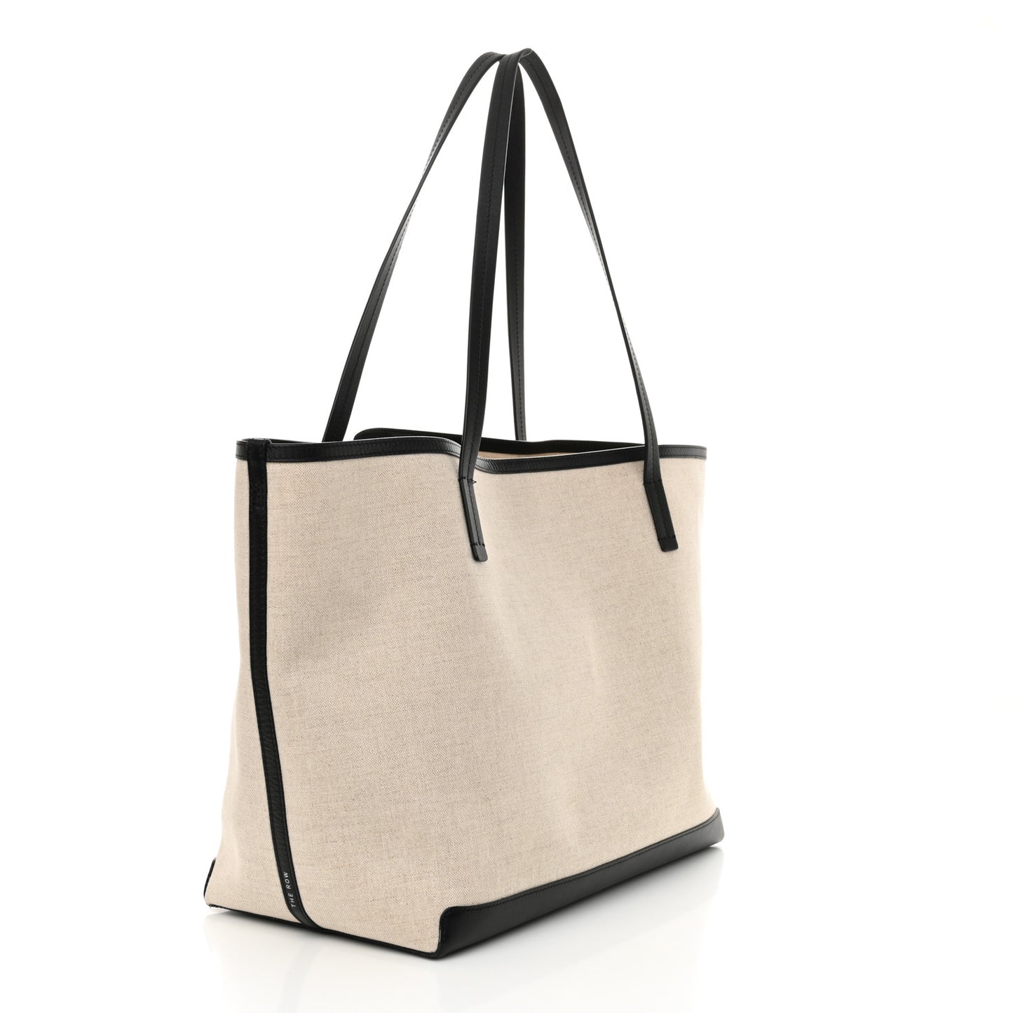 Canvas Calfskin Park Tote Beige Black