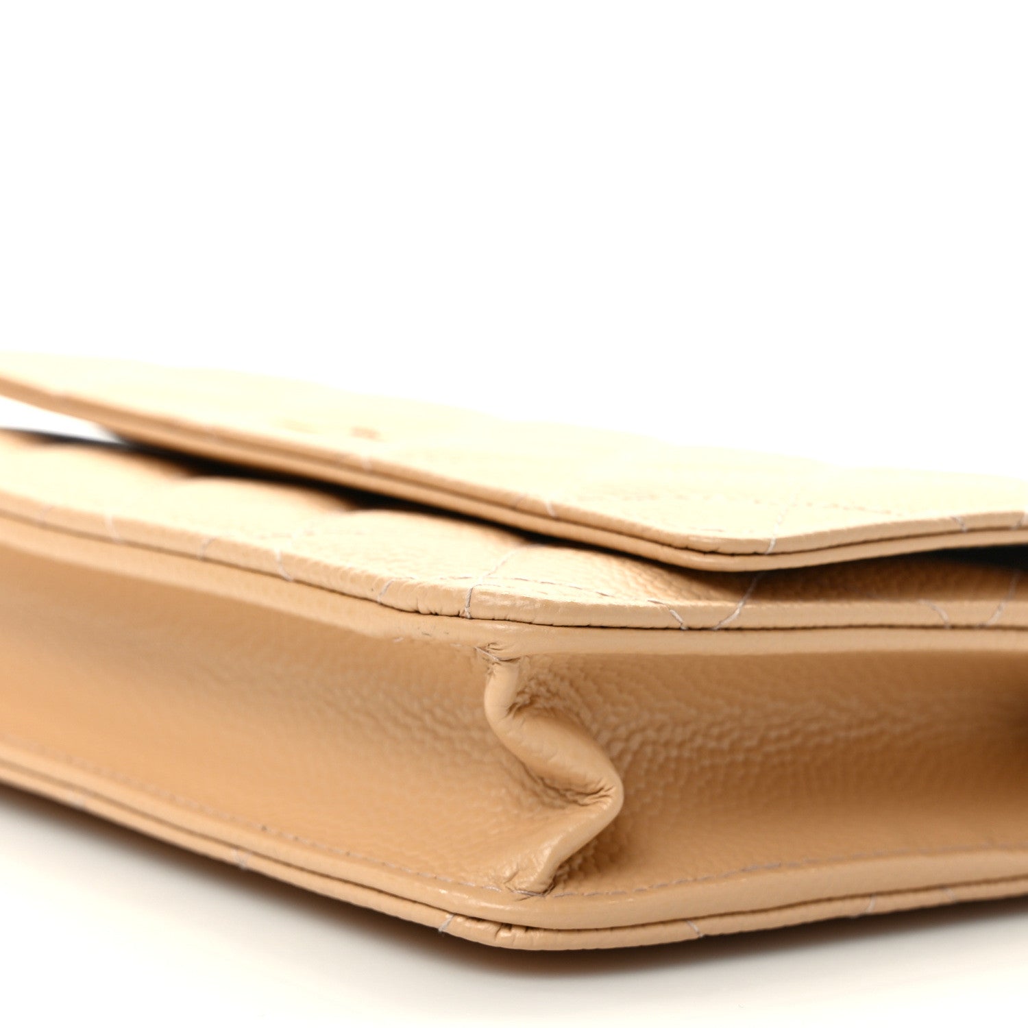 Chanel Caviar Quilted Wallet On Chain WOC Beige 10 of 11