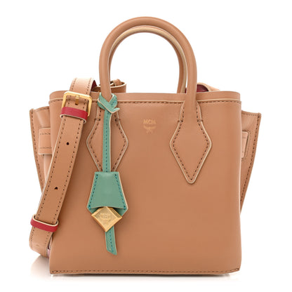 MCM Grained Calfskin Mini Milla Tote Beige 1 of 7