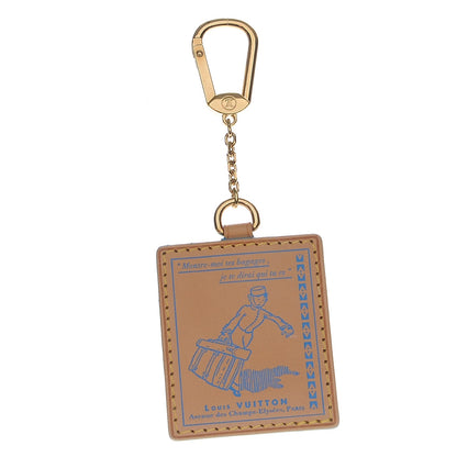 Louis Vuitton Vachetta Groom Key Ring Bag Charm Blue 1 of 3