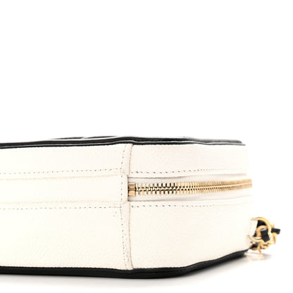 Chanel Caviar Quilted Small CC Filigree Vanity Case White Black 10 of 11