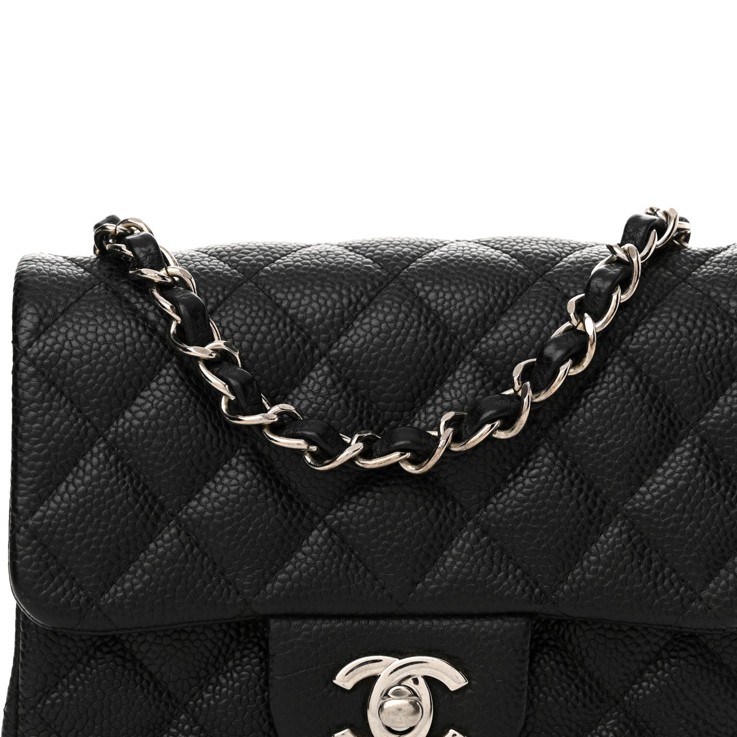 Chanel Caviar Quilted Mini Square Flap Black 8 of 13