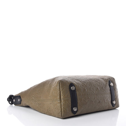Louis Vuitton Monogram Lambskin Antheia Hobo PM Olive 4 of 14