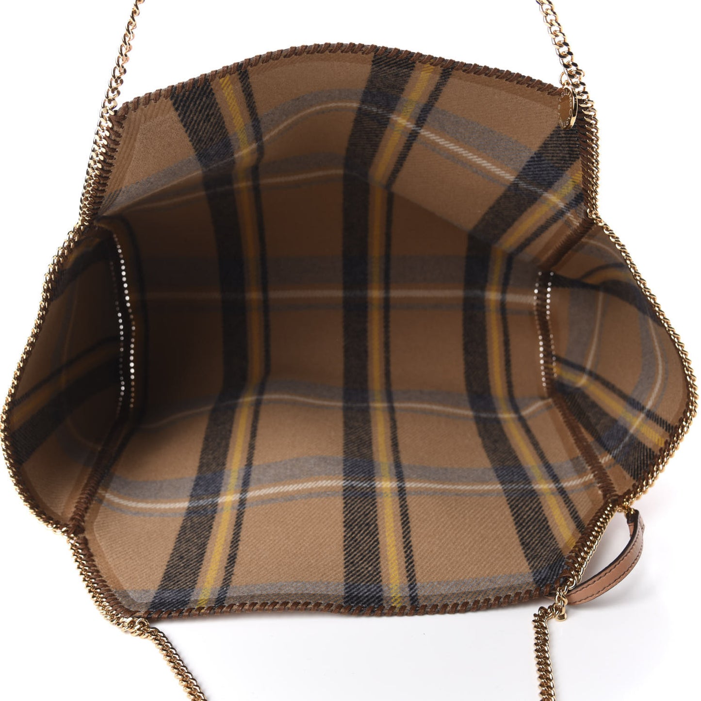 Alter Nappa Falabella Chain Tote Camel