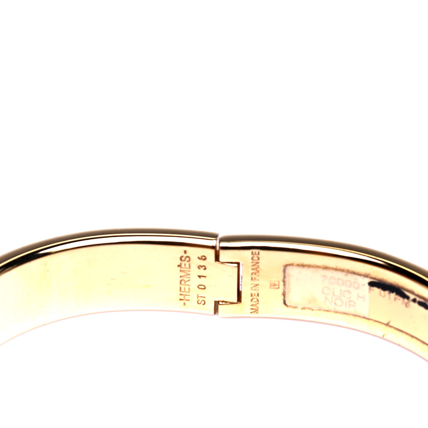 Hermes Enamel Narrow Clic Clac H Bracelet PM Black 4 of 4