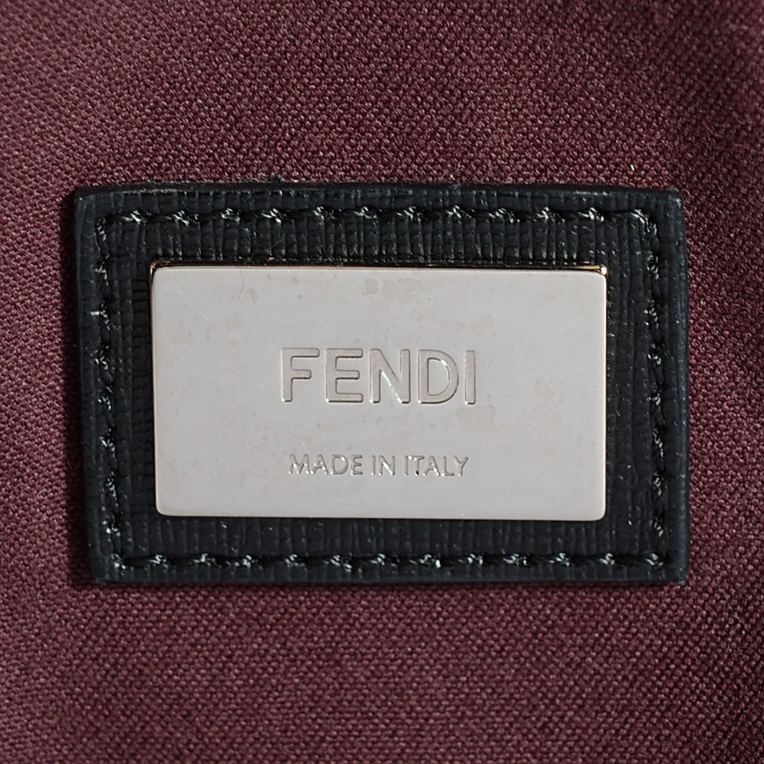 Fendi Vitello Elite Cuoio Monster Buggies Medium Roll Tote Blue Neon Black Multicolor Rosso Scuro 8 of 10