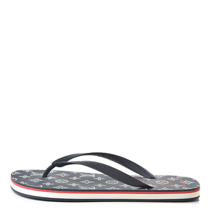 Louis Vuitton Rubber Mens Molitor Thong Sandals 11 Marine Rouge 1 of 8
