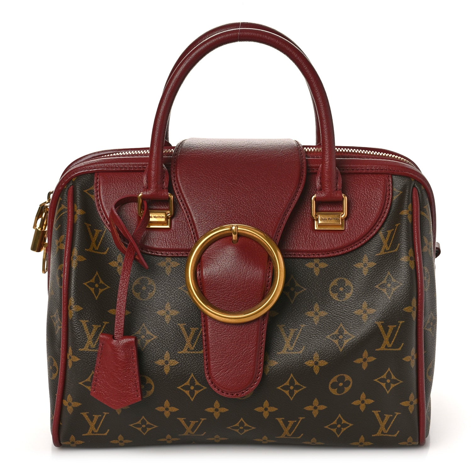 Louis Vuitton Monogram Golden Arrow Speedy Burgundy 1 of 8