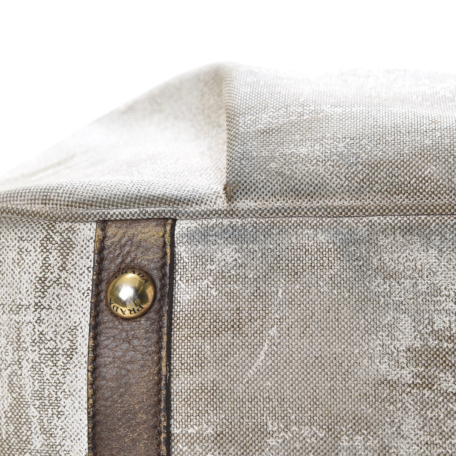 Prada Jacquard Logo Tote Bruciato Cera 12 of 21