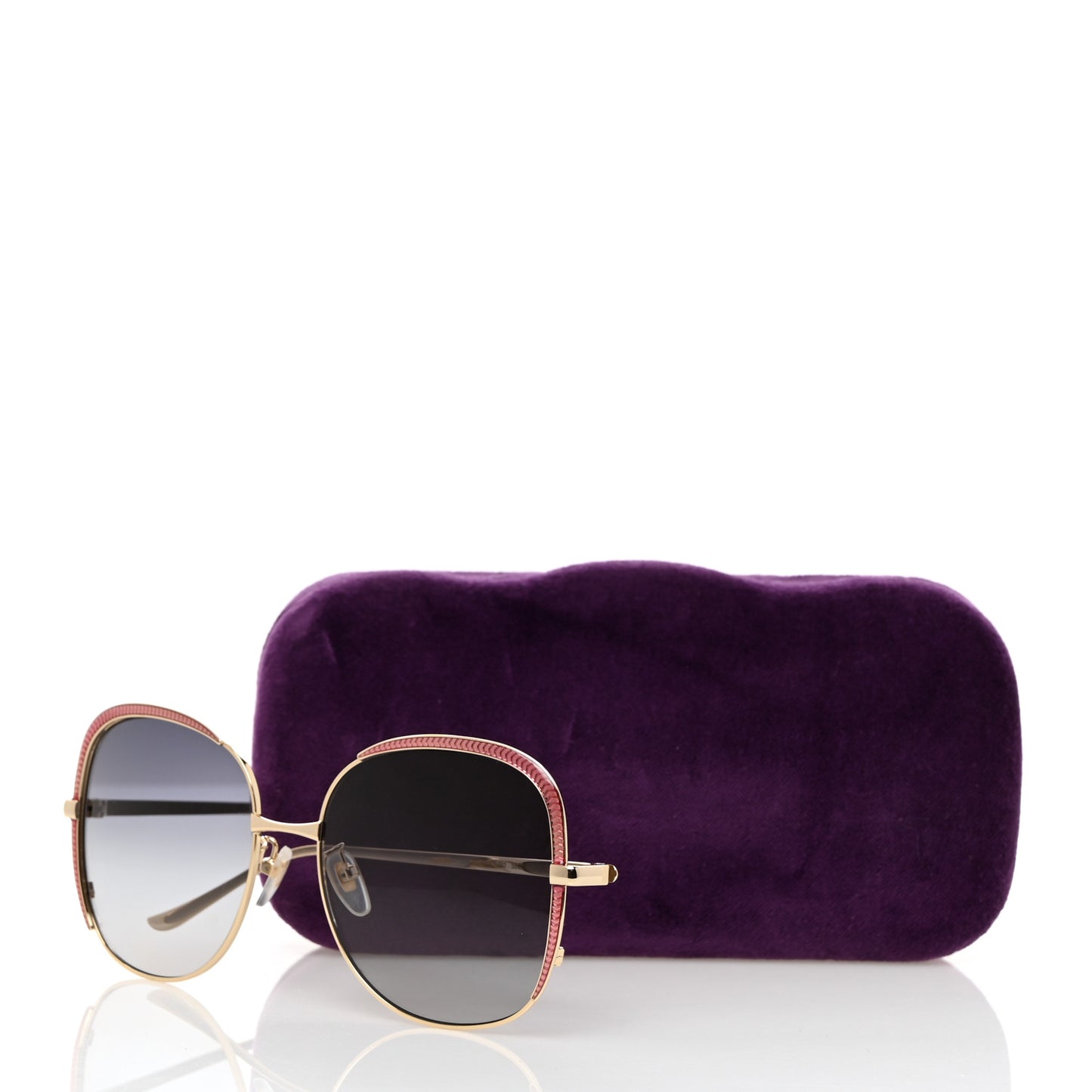 Acetate Oversize Square Frame GG0400S Sunglasses Gold