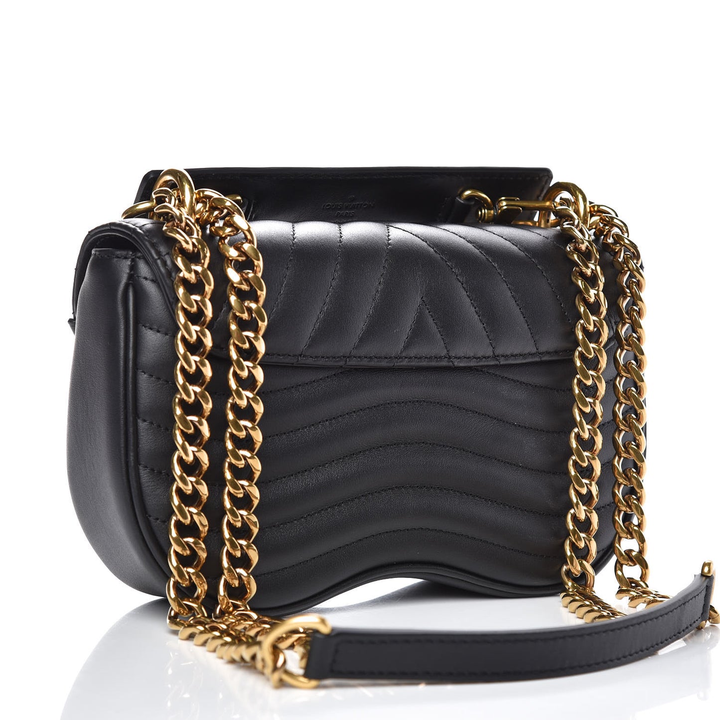 Calfskin New Wave Chain PM Black