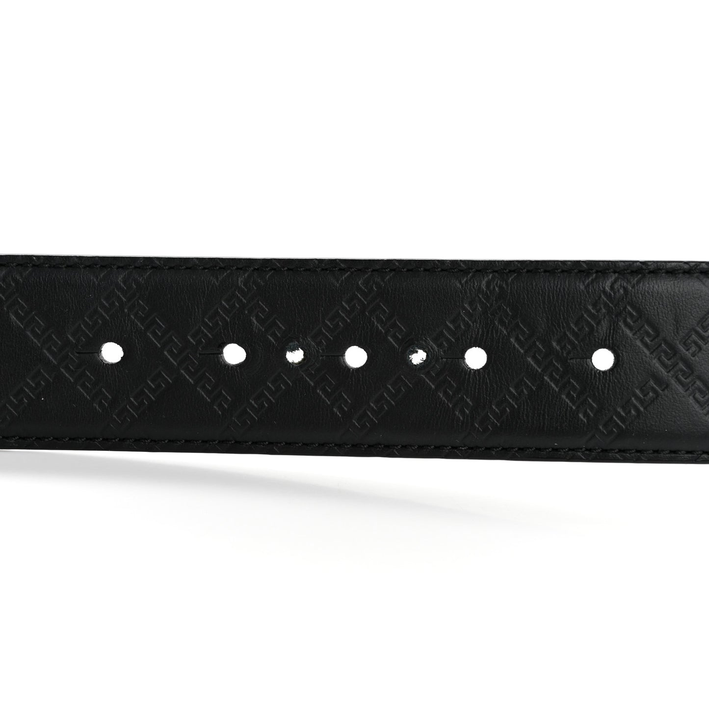 Calfskin Embossed Medusa Belt 95 38 95 38 Black