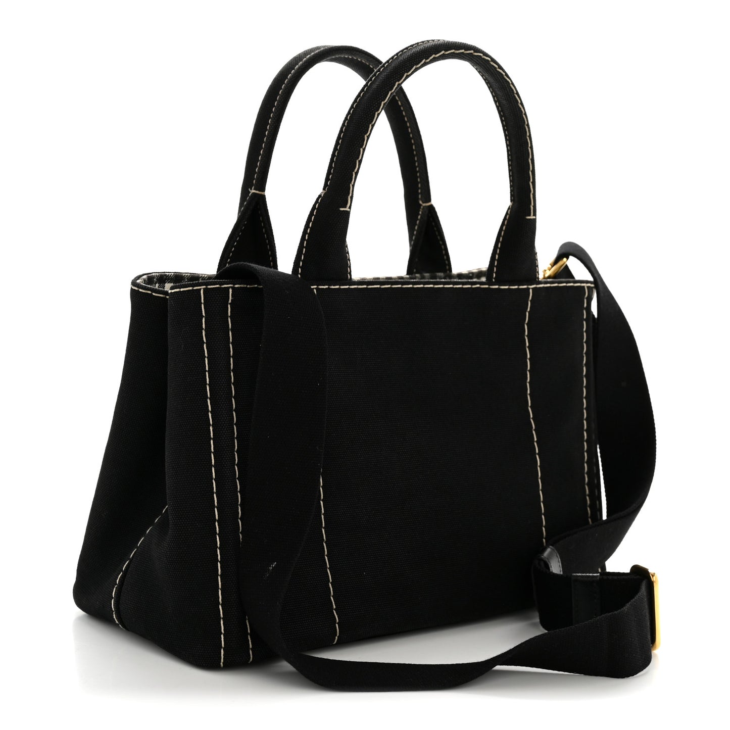 Canapa Small Logo Tote Black Talco