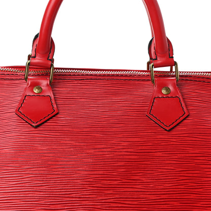 Louis Vuitton Epi Speedy 40 Castillan Red 8 of 11
