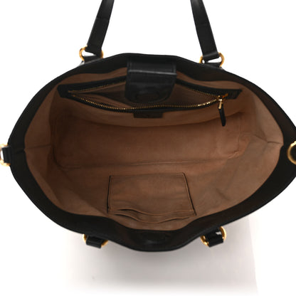 Gucci Soft GG Supreme Monogram Bees Small Crossbody Tote Beige Oro Black 4 of 10