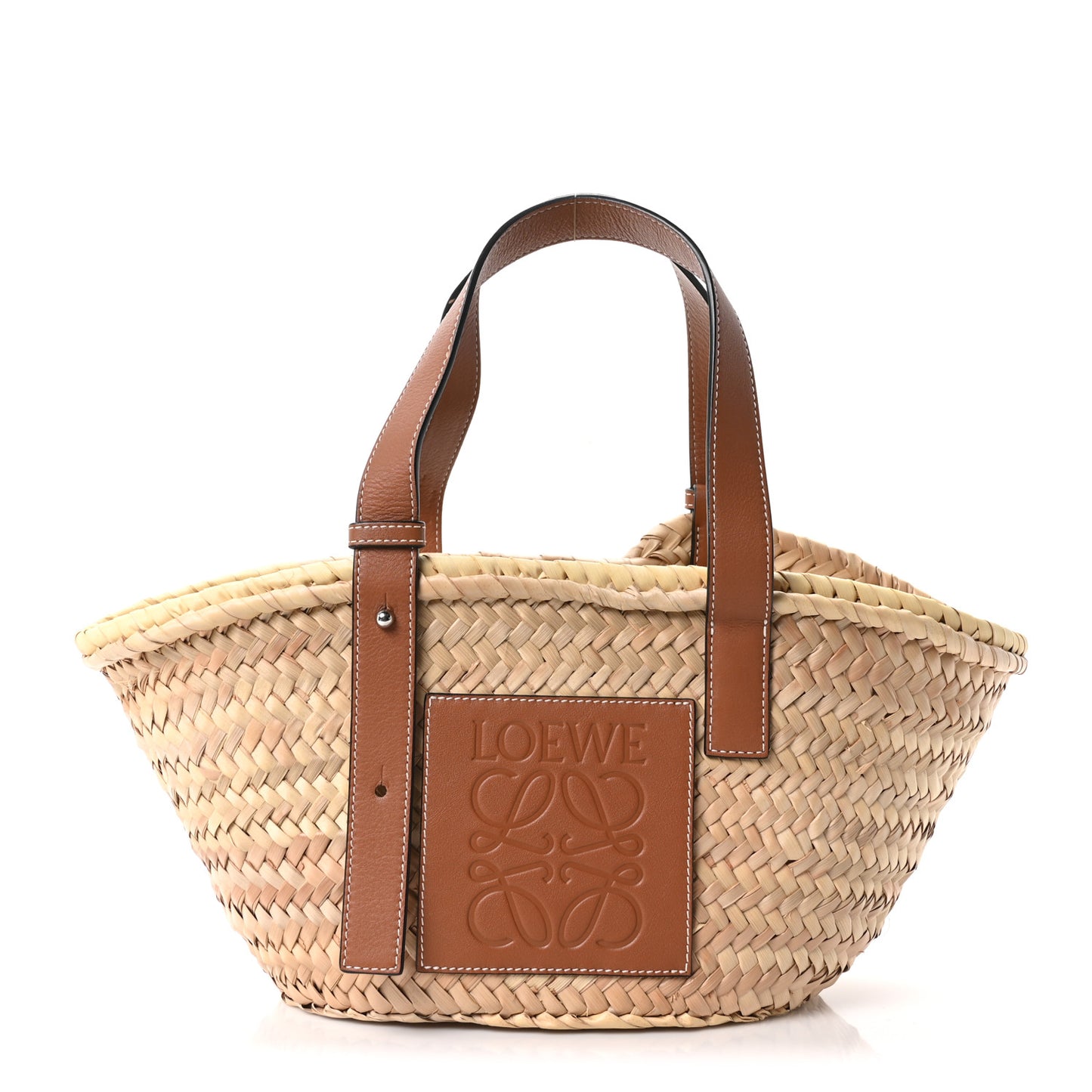 Raffia Small Basket Tote Bag Natural Tan