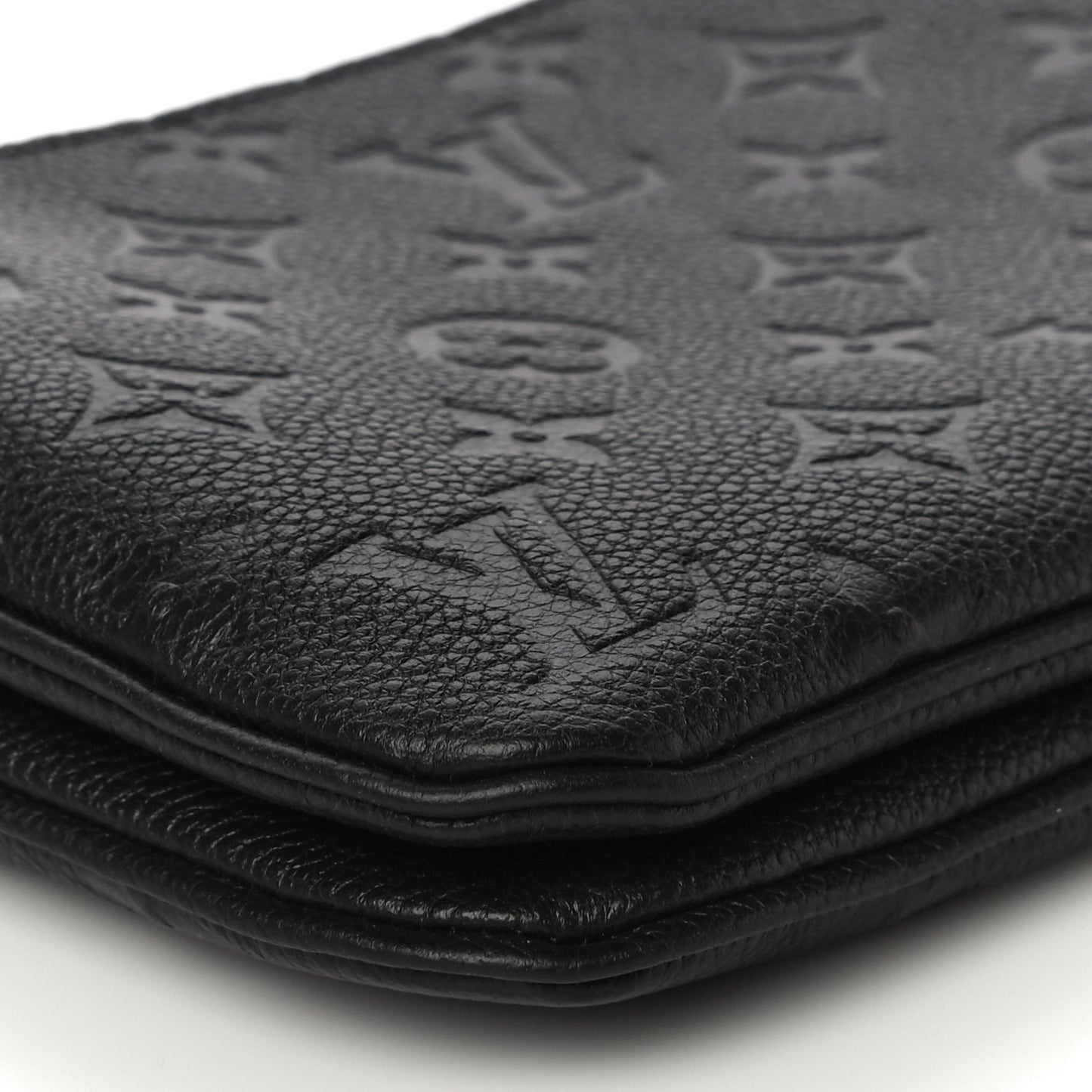 Empreinte Double Zip Pochette Black