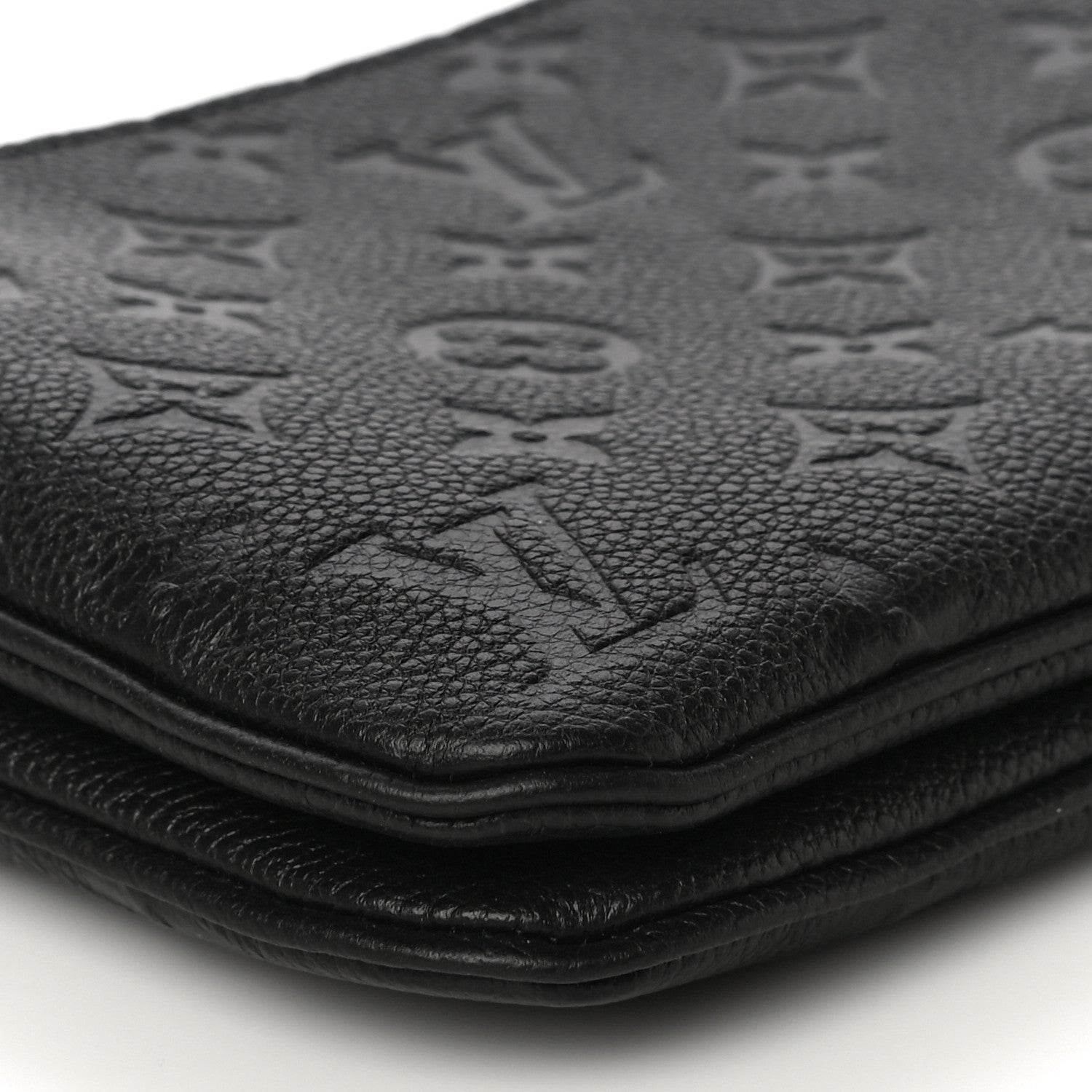 Louis Vuitton Empreinte Double Zip Pochette Black 9 of 11