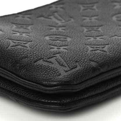 Louis Vuitton Empreinte Double Zip Pochette Black 9 of 11