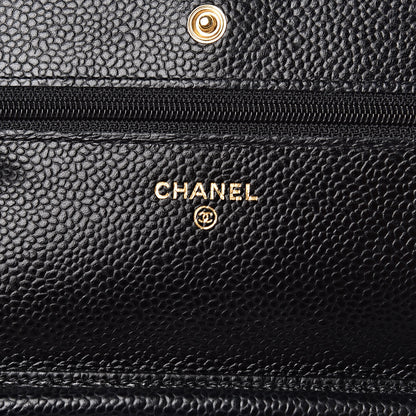 Chanel Caviar Quilted Wallet On Chain WOC Black 6 of 11