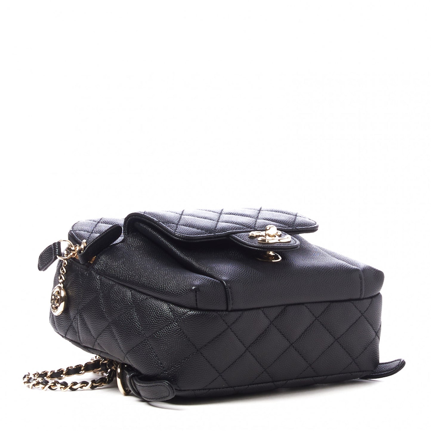 Caviar Quilted Small CC Day Backpack Black