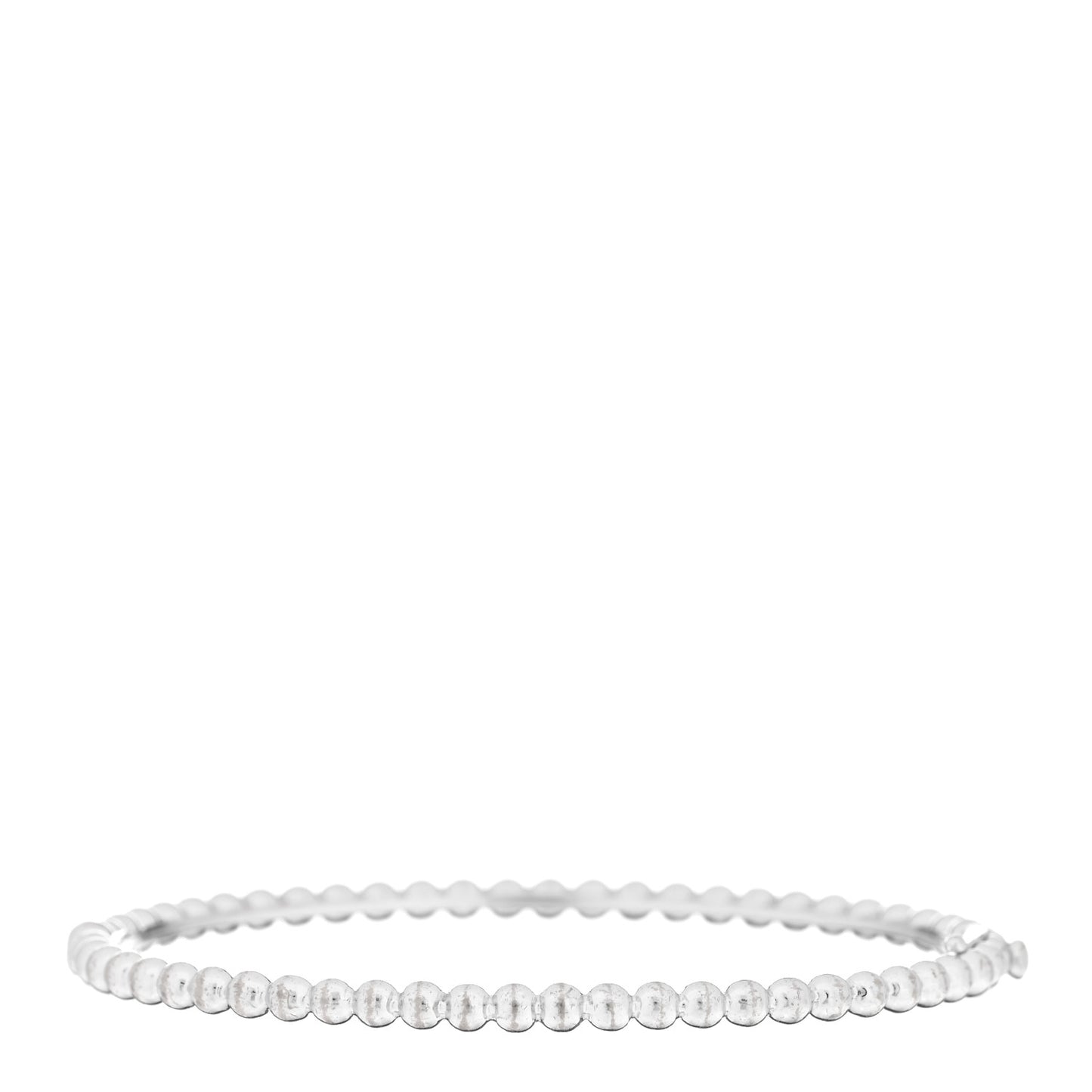 18K White Gold Perlee Pearls of Gold Bracelet M