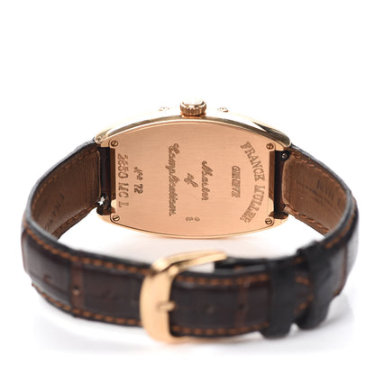 Franck Muller 18K Rose Gold Alligator 30mm Master Calendar Automatic Watch 2850MCL 4 of 6